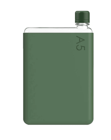 A5 Memobottle With Silicone Sleeve - Moss Green | Memobottle | Drink Bottles | Thirty 16 Williamstown