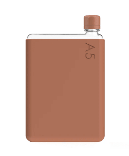 A5 Memobottle With Silicone Sleeve - Terracotta | Memobottle | Drink Bottles | Thirty 16 Williamstown