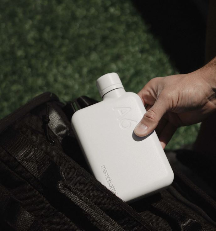 A5 Stainless Steel memobottle 1080ml /316oz - White | Memobottle | Drink Bottles | Thirty 16 Williamstown
