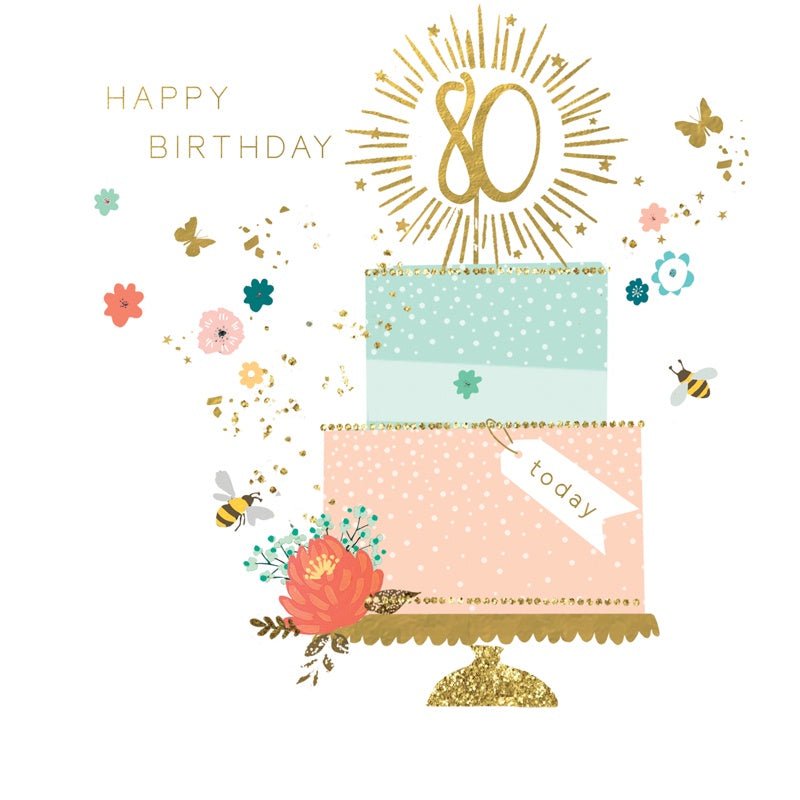 Age Birthday - 80th Cake | Hammond Gower | Greeting Cards | Thirty 16 Williamstown