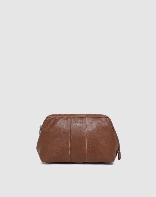 Albie Toiletry Bag - Saddle Cognac | Louenhide | Men's Grooming &amp; Toiletry Bags | Thirty 16 Williamstown