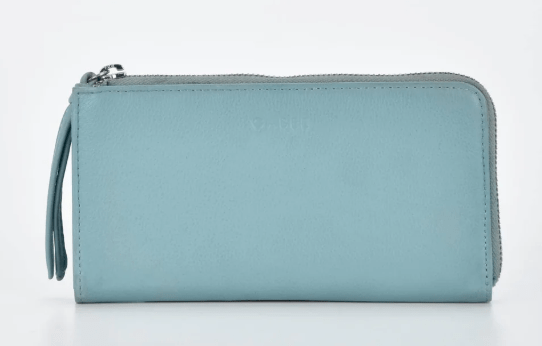 Alina RFID Safe Leather Zip Around Wallet - Ocean | Gabee | Coin Purses & Wallets | Thirty 16 Williamstown