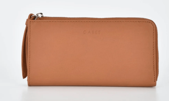 Alina RFID Safe Leather Zip Around Wallet - Tan | Gabee | Coin Purses & Wallets | Thirty 16 Williamstown