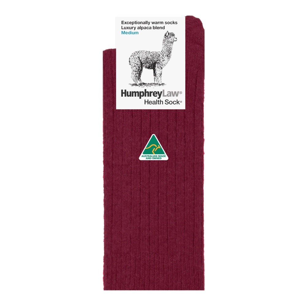 Alpaca Health Sock® - Berry | Humphrey Law | Socks For Him & For Her | Thirty 16 Williamstown