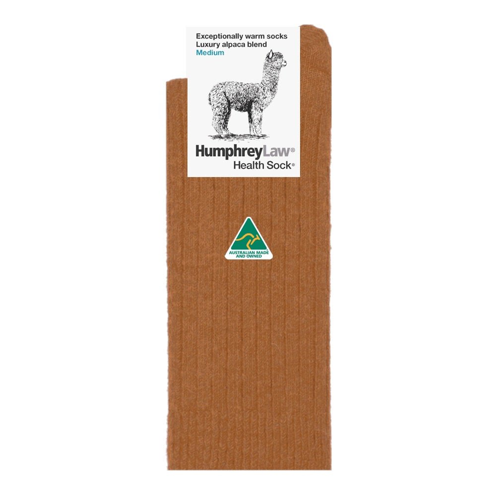 Alpaca Health Sock® - Nutmeg | Humphrey Law | Socks For Him & For Her | Thirty 16 Williamstown