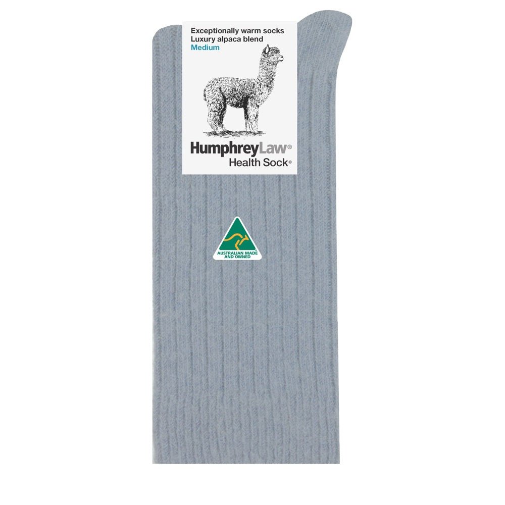 Alpaca Health Sock® - Silver Grey | Humphrey Law | Socks For Him & For Her | Thirty 16 Williamstown