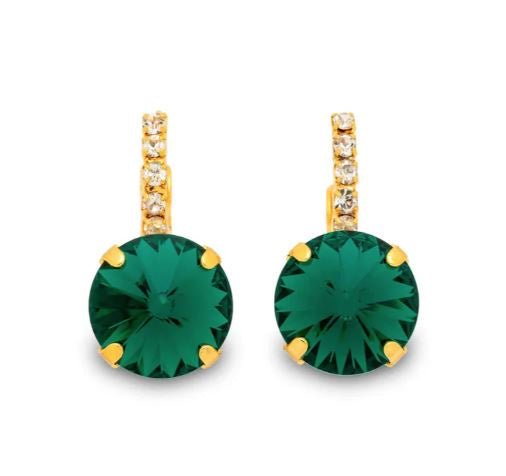 Amelie Earrings - Emerald | French Attic | Jewellery | Thirty 16 Williamstown