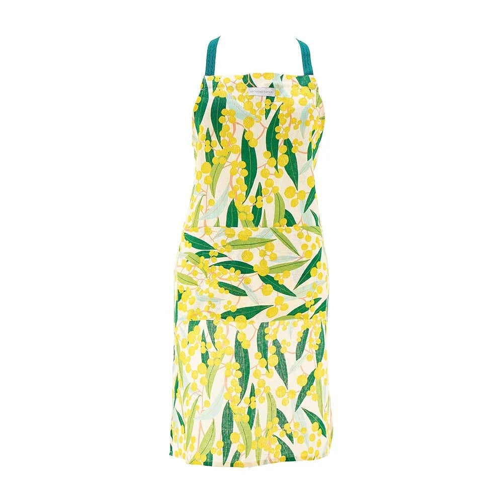 Linen Cotton Apron - Golden Wattle