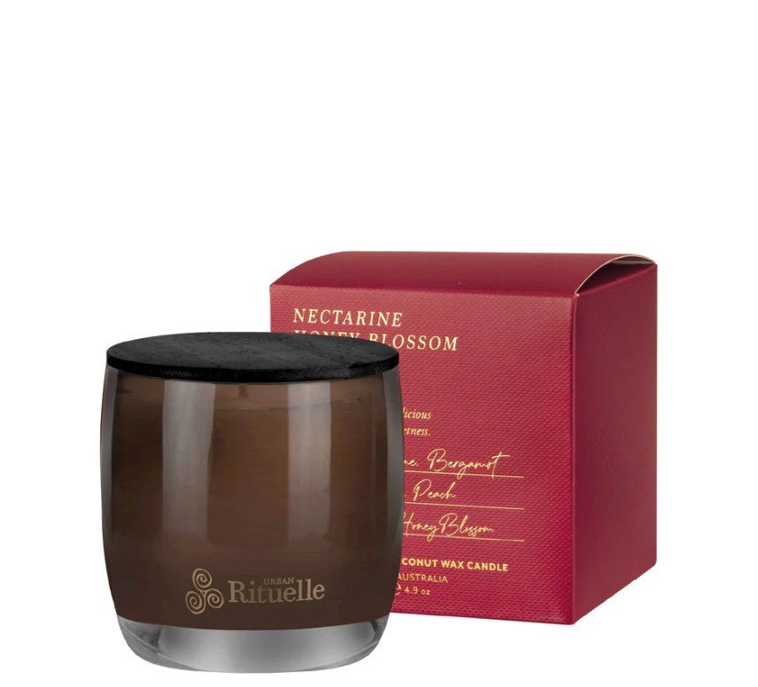 'Apotheca' Scented Soy Candle 140gm - Nectarine, Honey Blossom, Bergamot, Vetiver | Urban Rituelle | Home Fragrances | Thirty 16 Williamstown