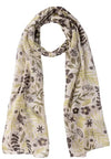 Australian Garden Silk Scarf - Natural | Indus | Beanies, Scarves &amp; Gloves | Thirty 16 Williamstown