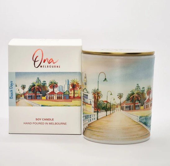 Australian Vibes Candle Collection - Beach Days | Ona Melbourne | Home Fragrances | Thirty 16 Williamstown
