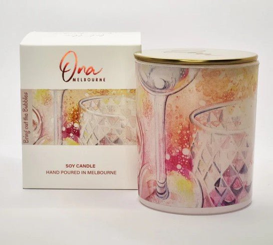 Australian Vibes Candle Collection - Bring Out The Bubbles | Ona Melbourne | Home Fragrances | Thirty 16 Williamstown