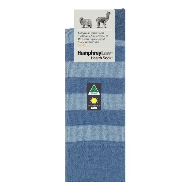 Baby Alpaca Wool Blend Health Sock® - Denim | Humphrey Law | Socks For Her | Thirty 16 Williamstown
