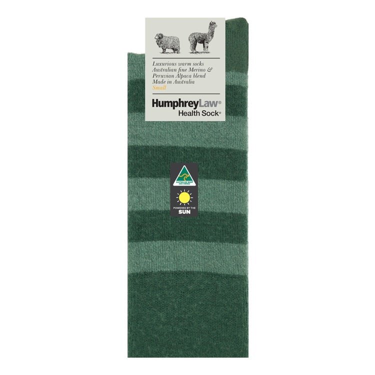 Baby Alpaca Wool Blend Health Sock® - Hunter Green | Humphrey Law | Socks For Him &amp; For Her | Thirty 16 Williamstown