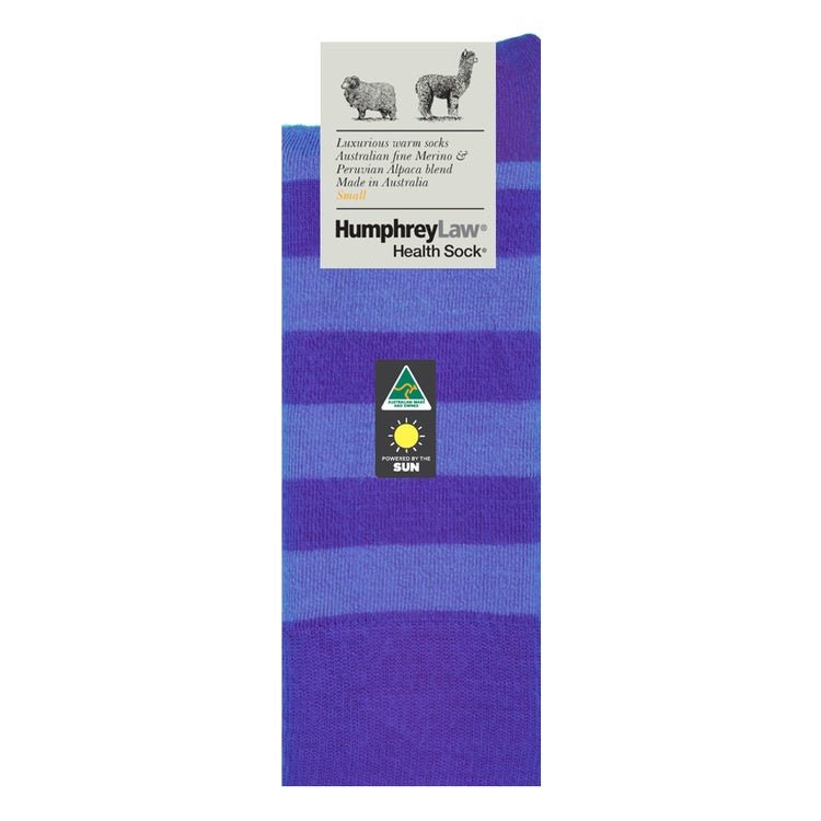 Baby Alpaca Wool Blend Health Sock® - Ultra Purple | Humphrey Law | Socks For Her | Thirty 16 Williamstown