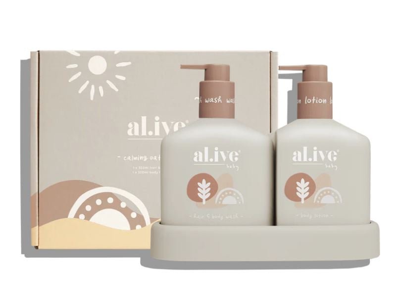 Baby Duo Hair, Body Wash, Lotion & Tray - Calming Oatmeal | Al.ive Body | Bath Time | Thirty 16 Williamstown