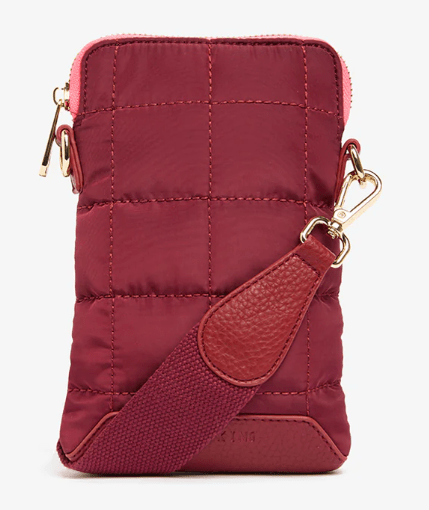 Baker Phone Bag - Burgundy | Elms + King | Handbags | Thirty 16 Williamstown