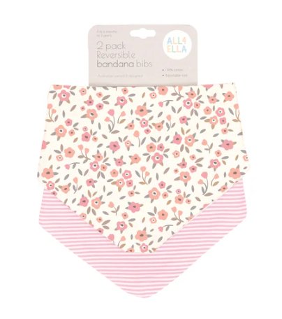 Bandana Bibs 2 pk - Floral Bouquet | All 4 Ella | Bibs & Bandana Bibs | Thirty 16 Williamstown