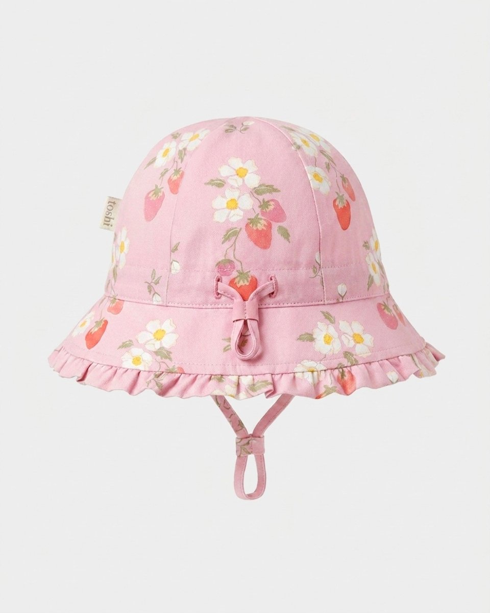 Bell Hat Arcadia Strawberry Fields Blossom | Toshi | Baby & Toddler Sunhats | Thirty 16 Williamstown