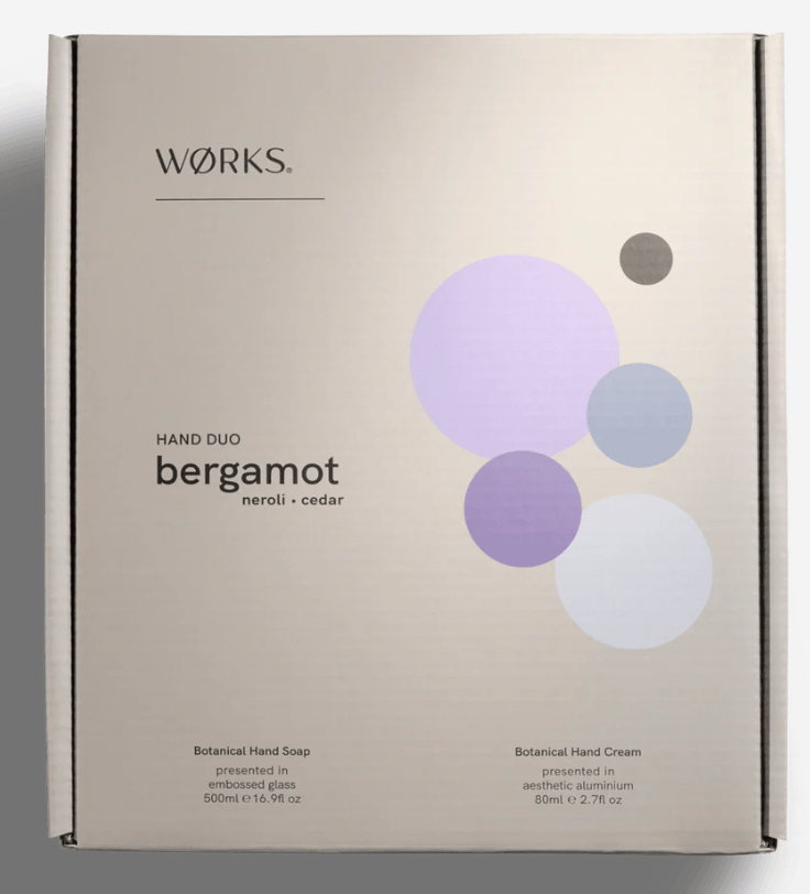 Bergamot Hand Duo Gift Box | WØRKS | Body Lotion & Wash | Thirty 16 Williamstown
