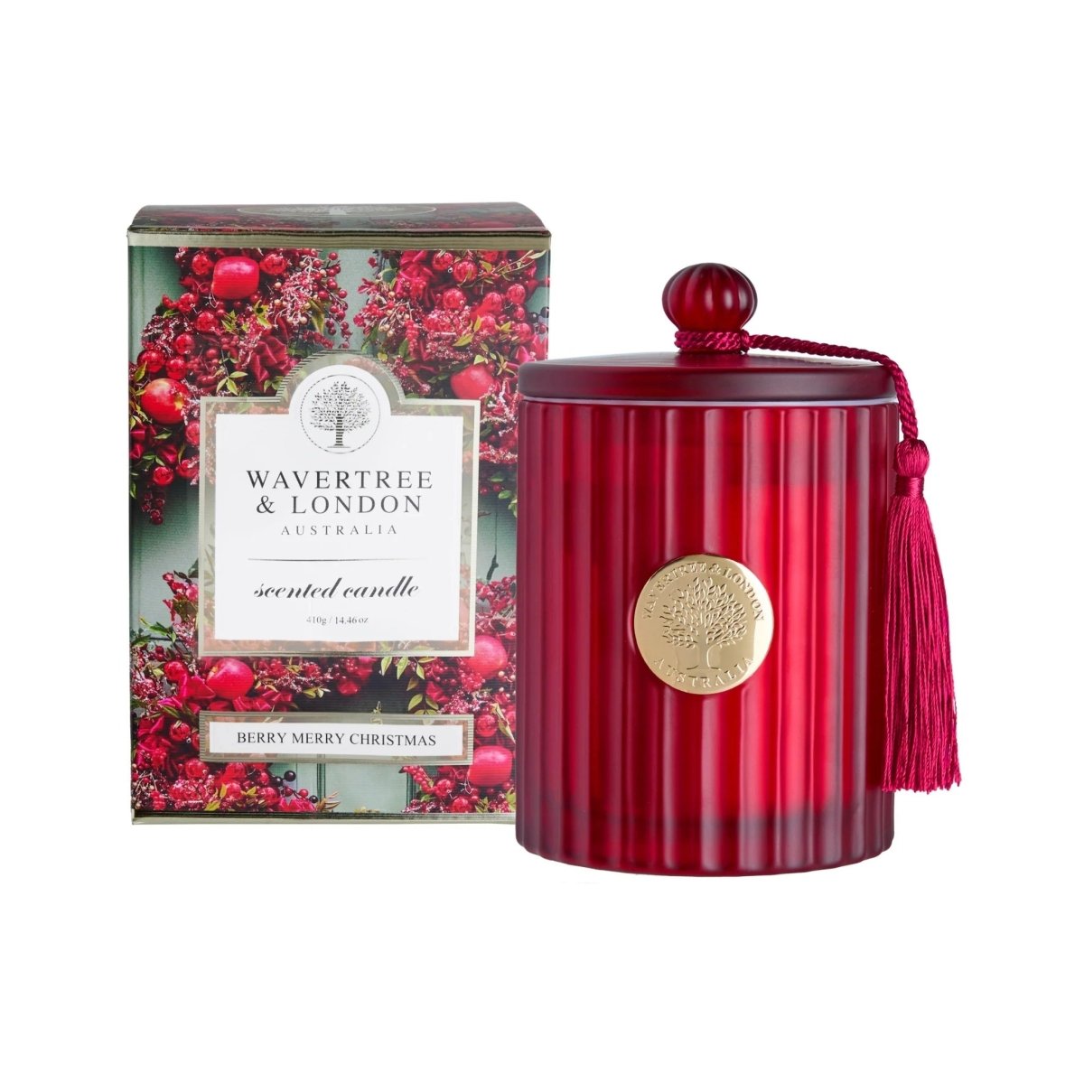 Berry Merry Candle 410g | Wavertree &amp; London | Home Fragrances | Thirty 16 Williamstown