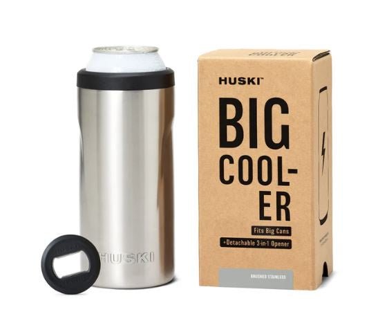 Big Can Cooler - Brushed Stainless | Huski | Insulated Drink Chillers | Thirty 16 Williamstown