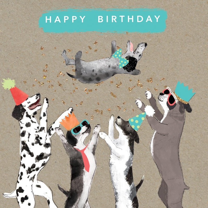 Birthday - Dogs Cheering | Hammond Gower | Greeting Cards | Thirty 16 Williamstown