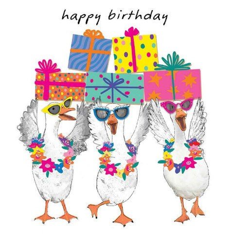 Birthday - Geese & Gifts | Hammond Gower | Greeting Cards | Thirty 16 Williamstown
