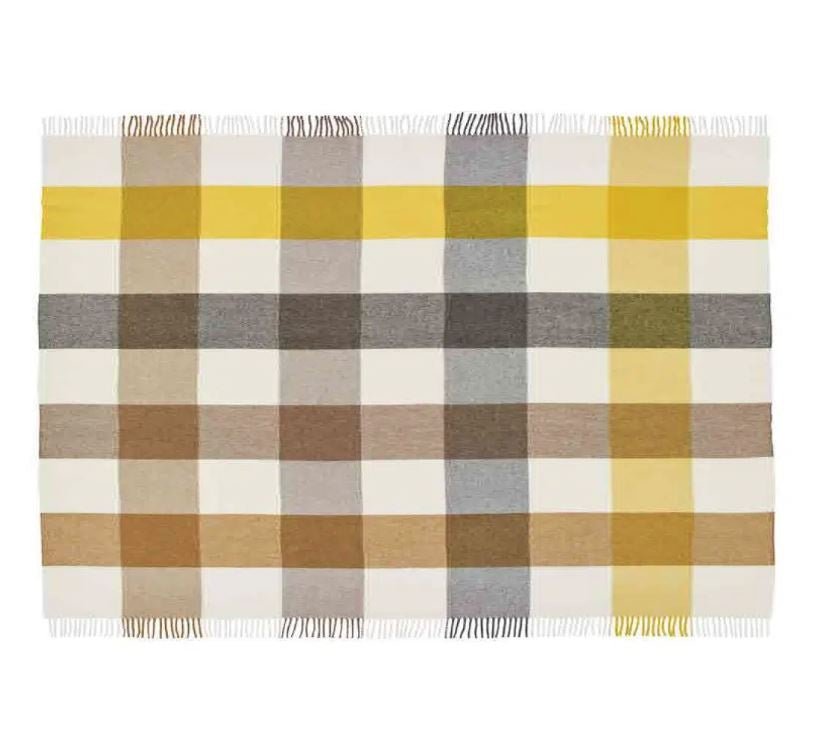 Block Islay Throw – Gold | Bronte By Moon | Throws & Rugs | Thirty 16 Williamstown