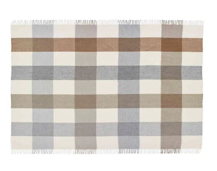 Block Islay Throw – Natural | Bronte By Moon | Throws & Rugs | Thirty 16 Williamstown