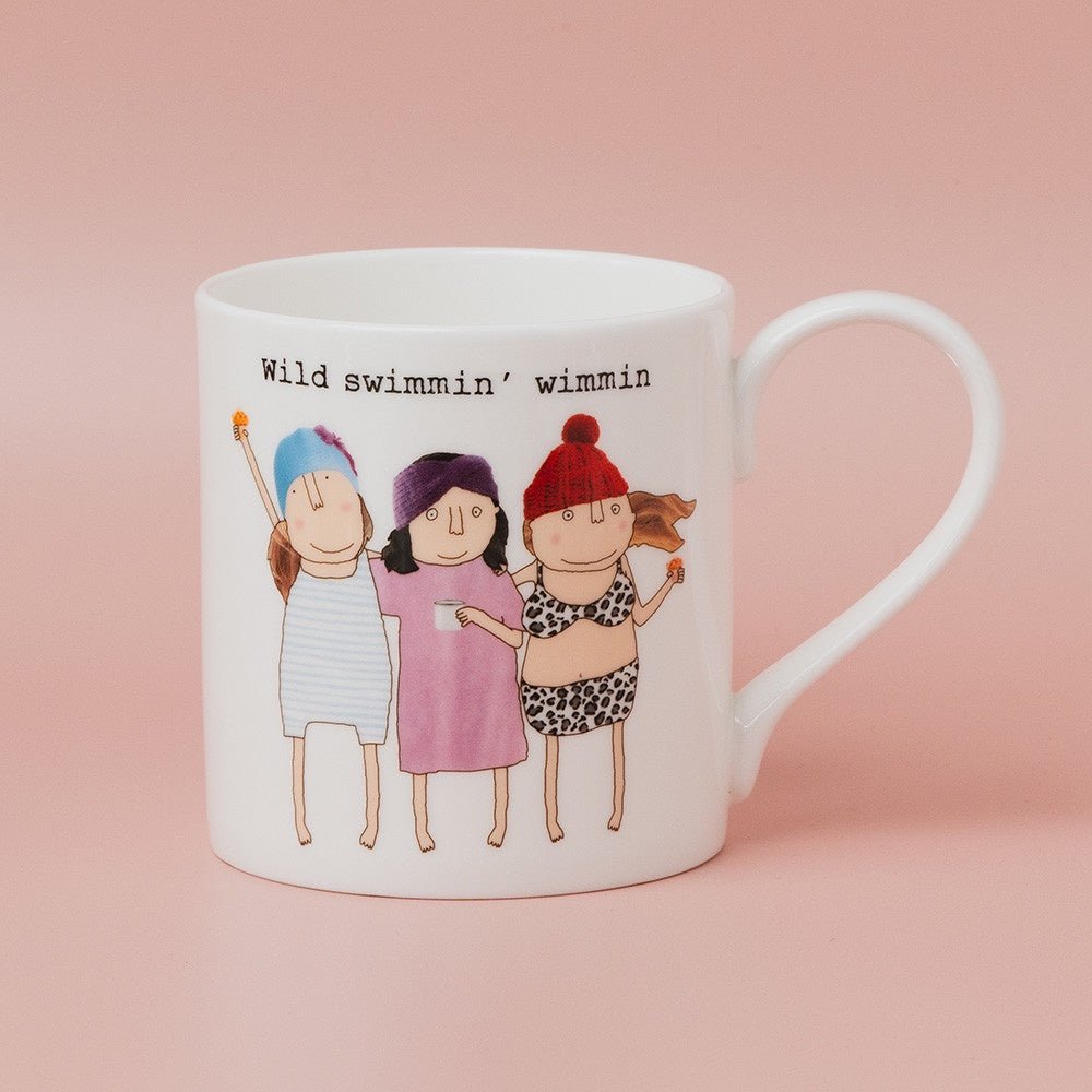 Boxed Bone China Mug 350ml - Swimmin Wimmin | Rosie Made A Thing | Mugs & Cups | Thirty 16 Williamstown