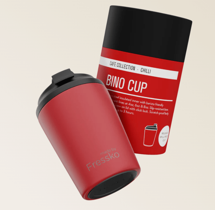 Café Collection Bino - CHILLI 8oz - 230ml | Made By Fressko | Travel Mugs & Drink Bottles | Thirty 16 Williamstown