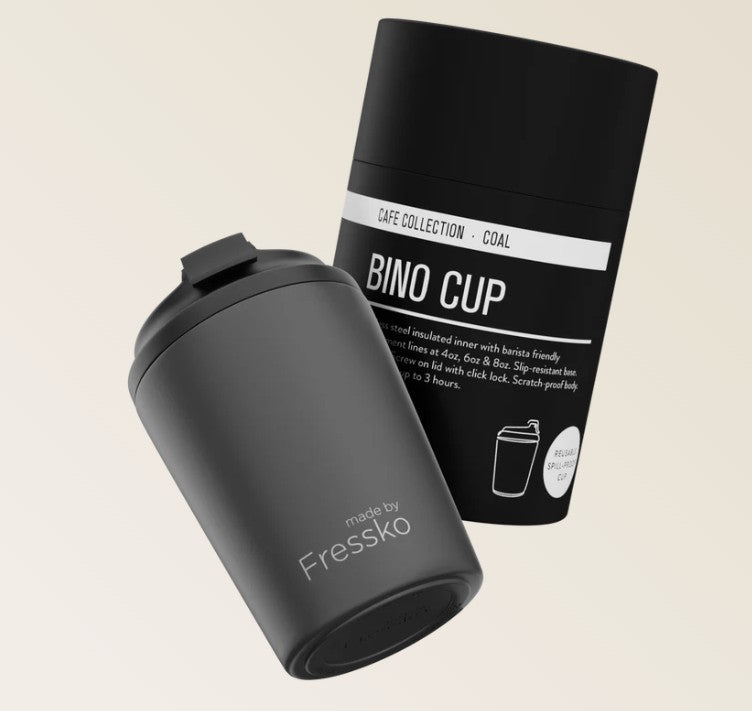 Café Collection Bino - COAL 8oz - 230ml | Made By Fressko | Travel Mugs &amp; Drink Bottles | Thirty 16 Williamstown