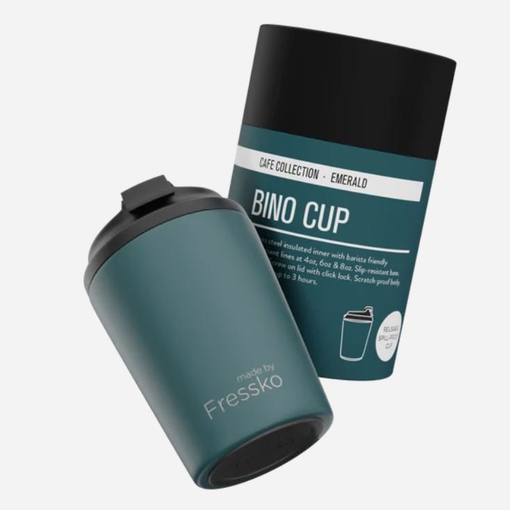 Café Collection Bino - EMERALD 8oz-230ml | Made By Fressko | Travel Mugs & Drink Bottles | Thirty 16 Williamstown