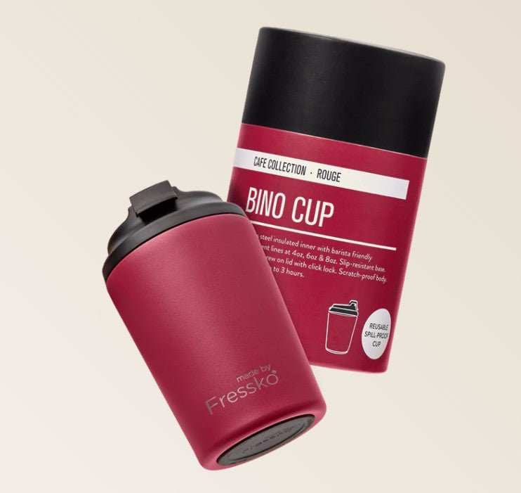 Café Collection Bino - ROUGE 8oz - 230ml | Made By Fressko | Travel Mugs & Drink Bottles | Thirty 16 Williamstown