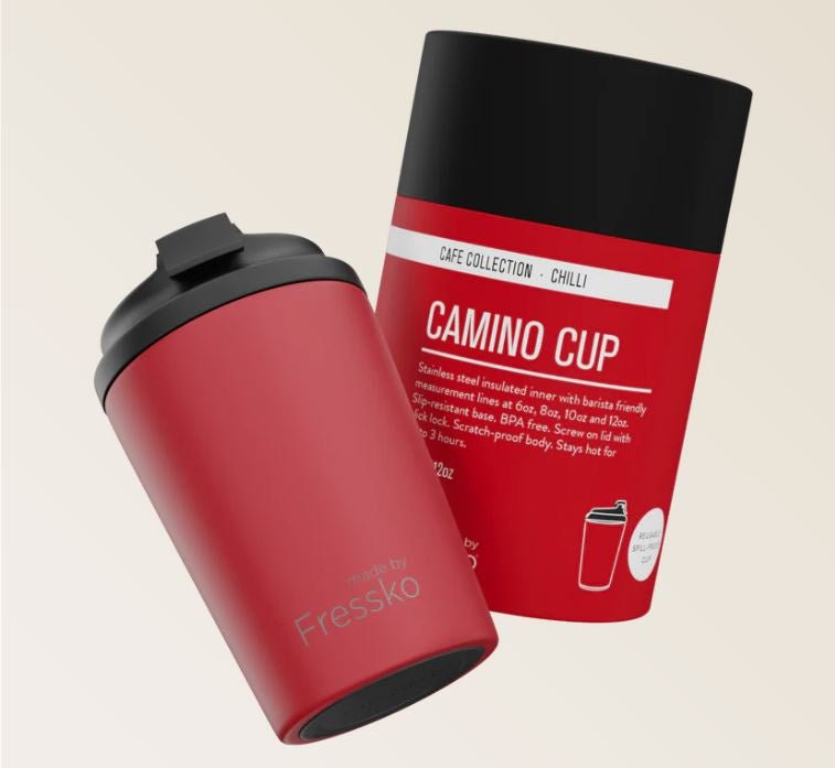 Café Collection Camino - CHILLI 12oz - 340ml | Made By Fressko | Travel Mugs & Drink Bottles | Thirty 16 Williamstown