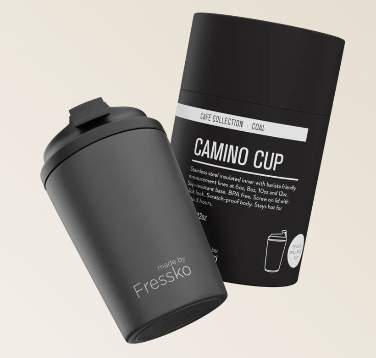Café Collection Camino - COAL 12oz - 340ml | Made By Fressko | Travel Mugs &amp; Drink Bottles | Thirty 16 Williamstown