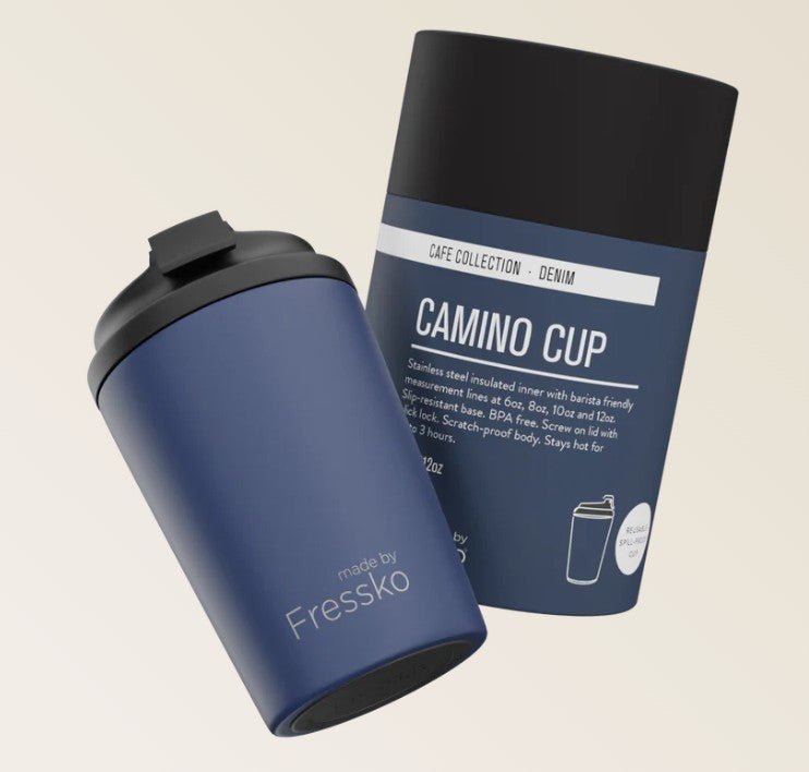 Café Collection Camino - DENIM 12oz - 340ml | Made By Fressko | Travel Mugs &amp; Drink Bottles | Thirty 16 Williamstown