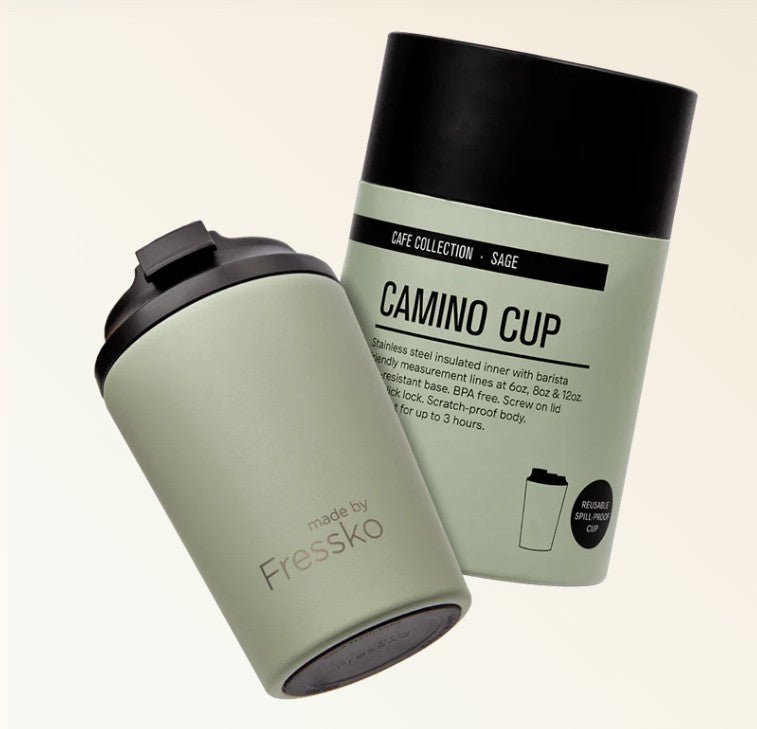 Café Collection Camino - SAGE 12oz - 340ml | Made By Fressko | Travel Mugs & Drink Bottles | Thirty 16 Williamstown