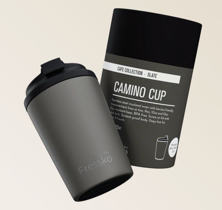 Café Collection Camino - SLATE 12oz - 340ml | Made By Fressko | Travel Mugs & Drink Bottles | Thirty 16 Williamstown