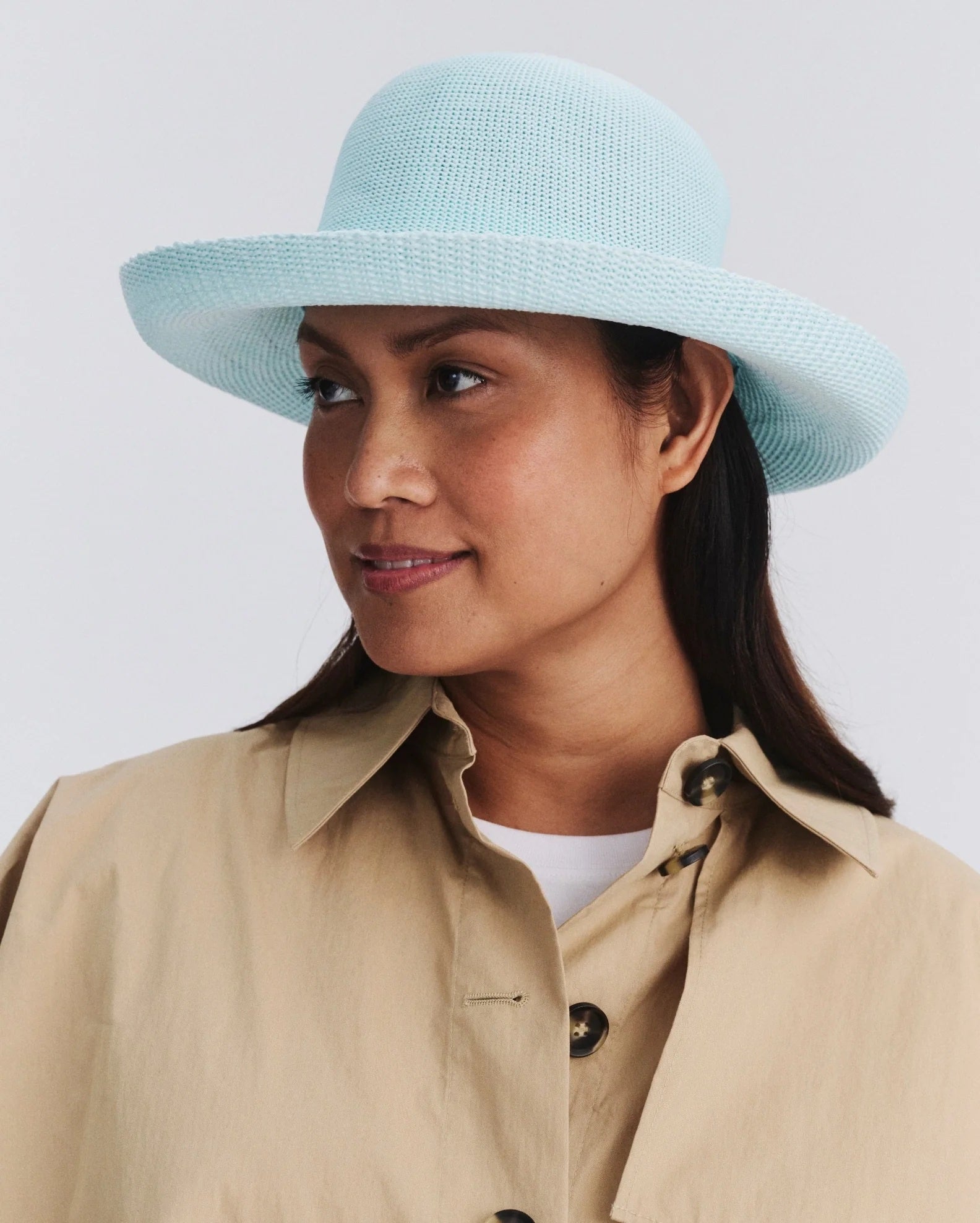 Classic Breton Lined - Mint Blue