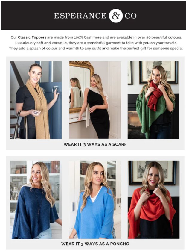 Cashmere Topper - Ebony | Esperance &amp; Co | Hats, Scarves &amp; Gloves | Thirty 16 Williamstown