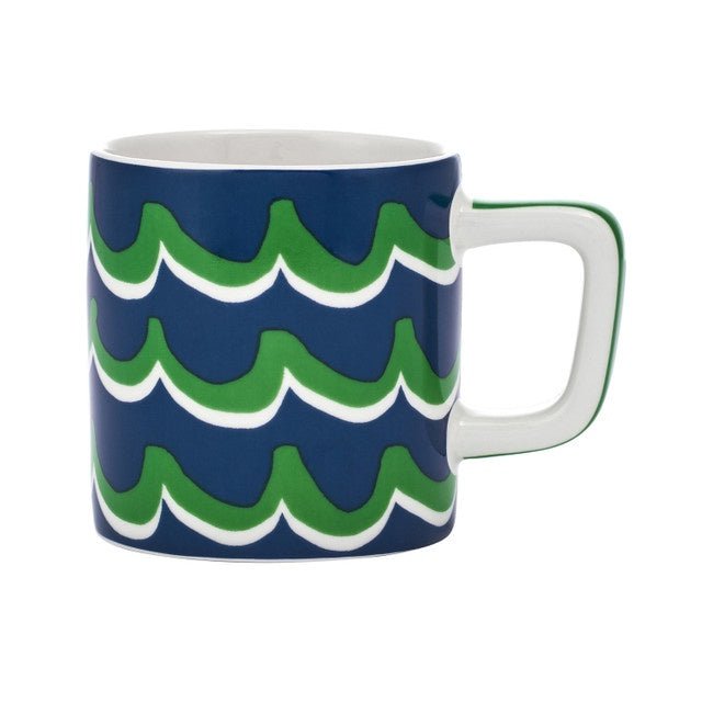 Ceramic Espresso Cup Blue Cyan Tides 120ml | La Cafetière | Mugs &amp; Cups | Thirty 16 Williamstown