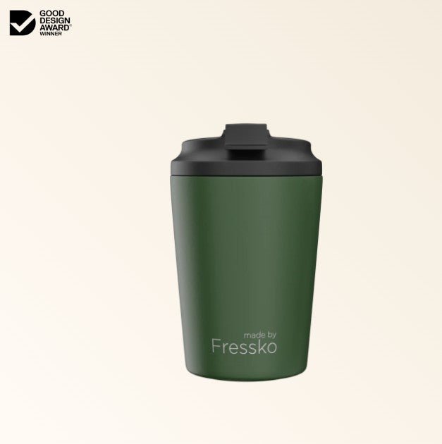 Ceramic Lined Bino - KHAKI 8oz - 230ml | Made By Fressko | Travel Mugs &amp; Drink Bottles | Thirty 16 Williamstown