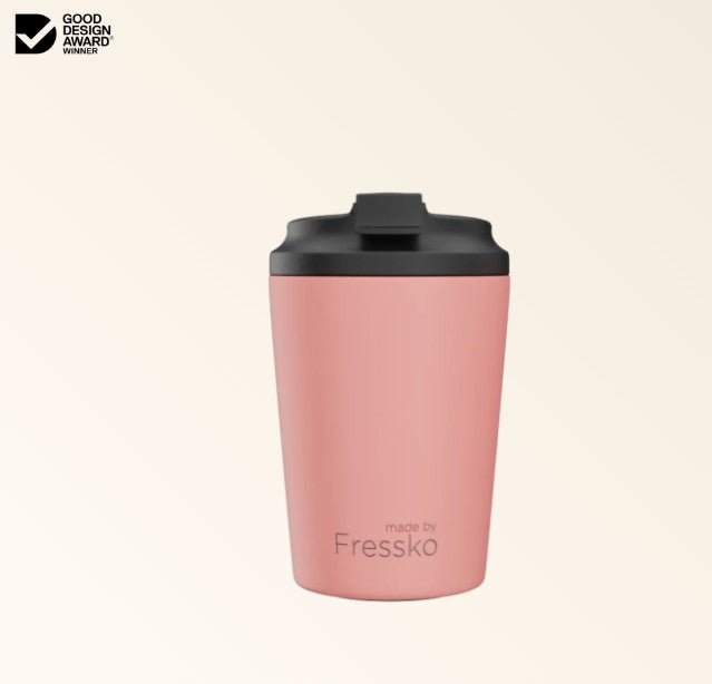 Ceramic Lined Bino - PEACHY 8oz - 230ml | Made By Fressko | Travel Mugs & Drink Bottles | Thirty 16 Williamstown