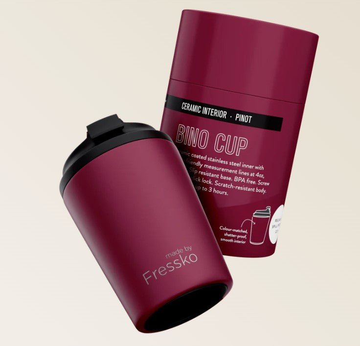 Ceramic Lined Bino - PINOT 8oz - 230ml | Made By Fressko | Travel Mugs &amp; Drink Bottles | Thirty 16 Williamstown