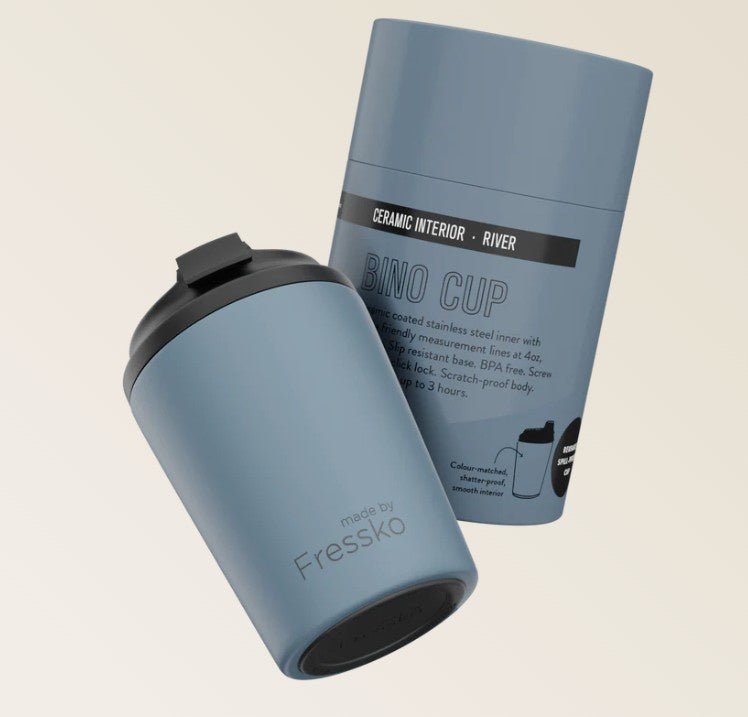 Ceramic Lined Bino - RIVER 8oz - 230ml | Made By Fressko | Travel Mugs & Drink Bottles | Thirty 16 Williamstown