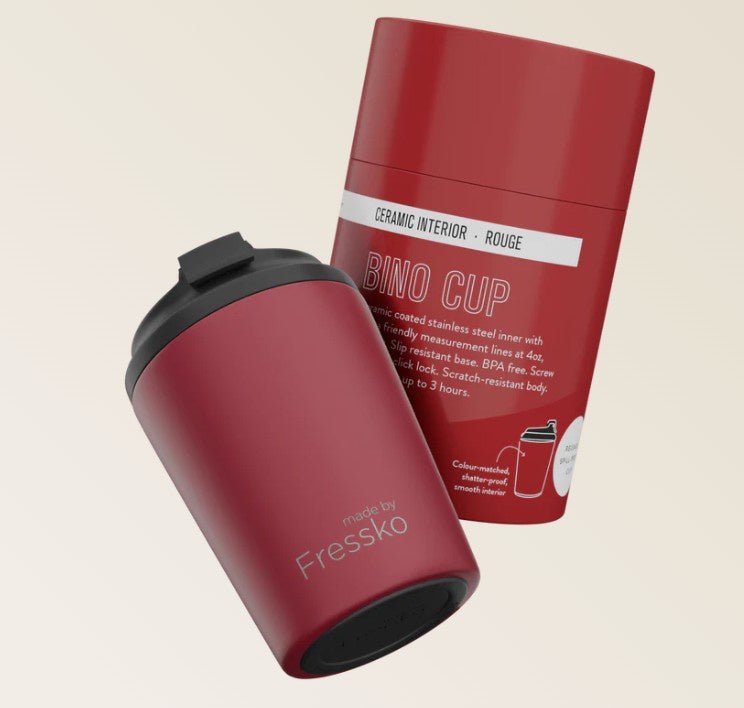 Ceramic Lined Bino - ROUGE 8oz - 230ml | Made By Fressko | Travel Mugs & Drink Bottles | Thirty 16 Williamstown
