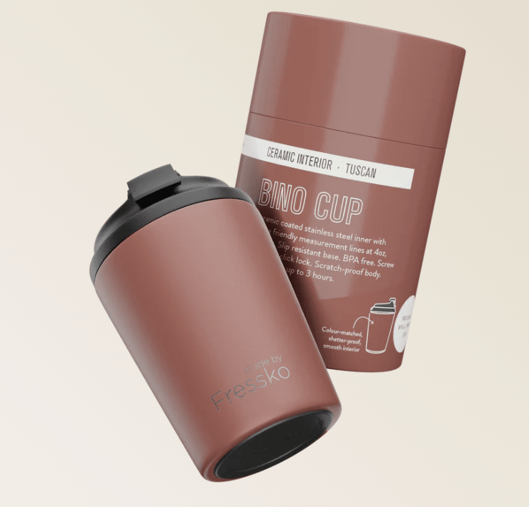 Ceramic Lined Bino - TUSCAN 8oz - 230ml | Made By Fressko | Travel Mugs &amp; Drink Bottles | Thirty 16 Williamstown