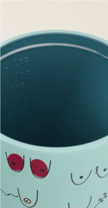 Ceramic Lined Camino Boobie - BREZZY 12oz - 340ml | Made By Fressko | Travel Mugs & Drink Bottles | Thirty 16 Williamstown